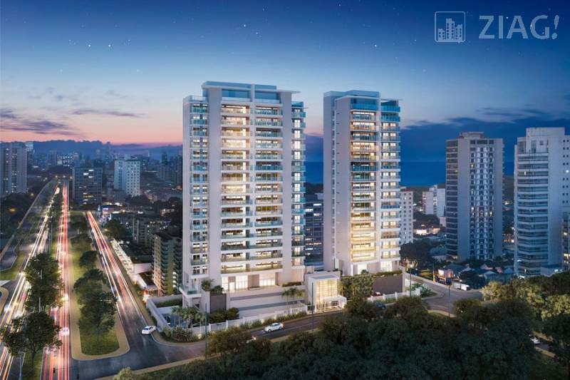 Al Mare São Marcos Design, Apartamentos com 4 suítes, alto padrão, 235,00 na região do São Marcos, São Luís - Ziag Imóveis