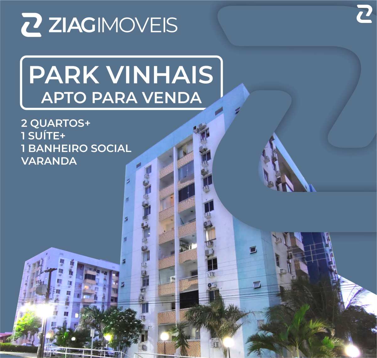 Apartamento com 3 quartos para venda, condomínio Park vinhais, Rua Plutão, Recanto dos vinhais, São Luís/MA - Ziag Imóveis