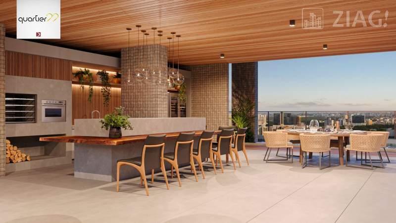 Condomínio Edifício Quartier 22, Apartamentos com 4 suítes, alto padrão, na região da Ponta dAreia, São Luís - Ziag Imóveis