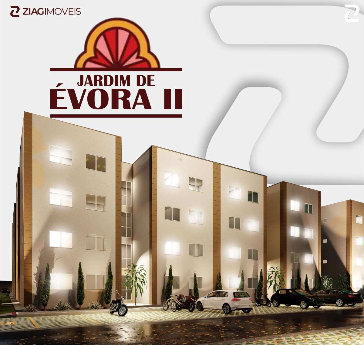 Condomínio Jardim de Évora 2, apartamentos com 2 quartos, Rua Da Secretaria, 51 - Santa Clara - São Luís/MA - Ziag Imóveis