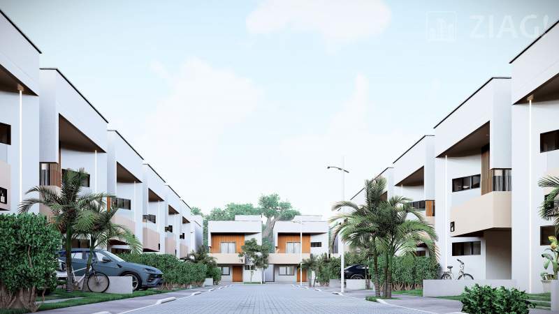 Condomínio Residencial Marianne, Casas Duplex com 3 quartos, na região do Bob Kennedy, Araçagy, Raposa - Ziag Imóveis