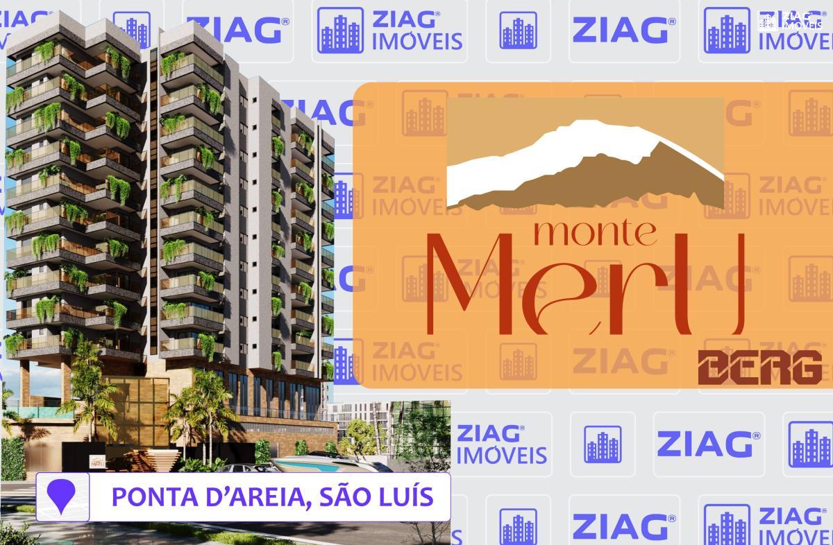 Condomínio Residencial Monte Meru, Apartamentos com 3 suítes e até 3 vagas, Avenida Nina Rodrigues, Ponta dAreia, São Luís/MA - Ziag Imóveis