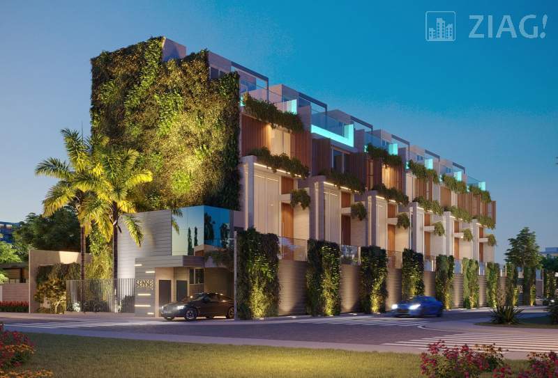 Condomínio Residencial Sense Jardins, Casas Triplex com 4 suítes, Alto padrão, na Região da Penínsuala da Ponta dAreia, São Luís - Ziag Imóveis
