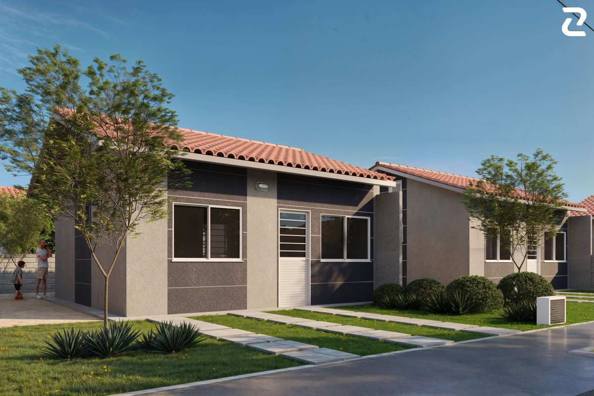 Condomínio Village Parque Ville, casas com 2 quartos, Minha casa Minha vida, região do Turiúba, São José de Ribamar/MA - Ziag Imóveis