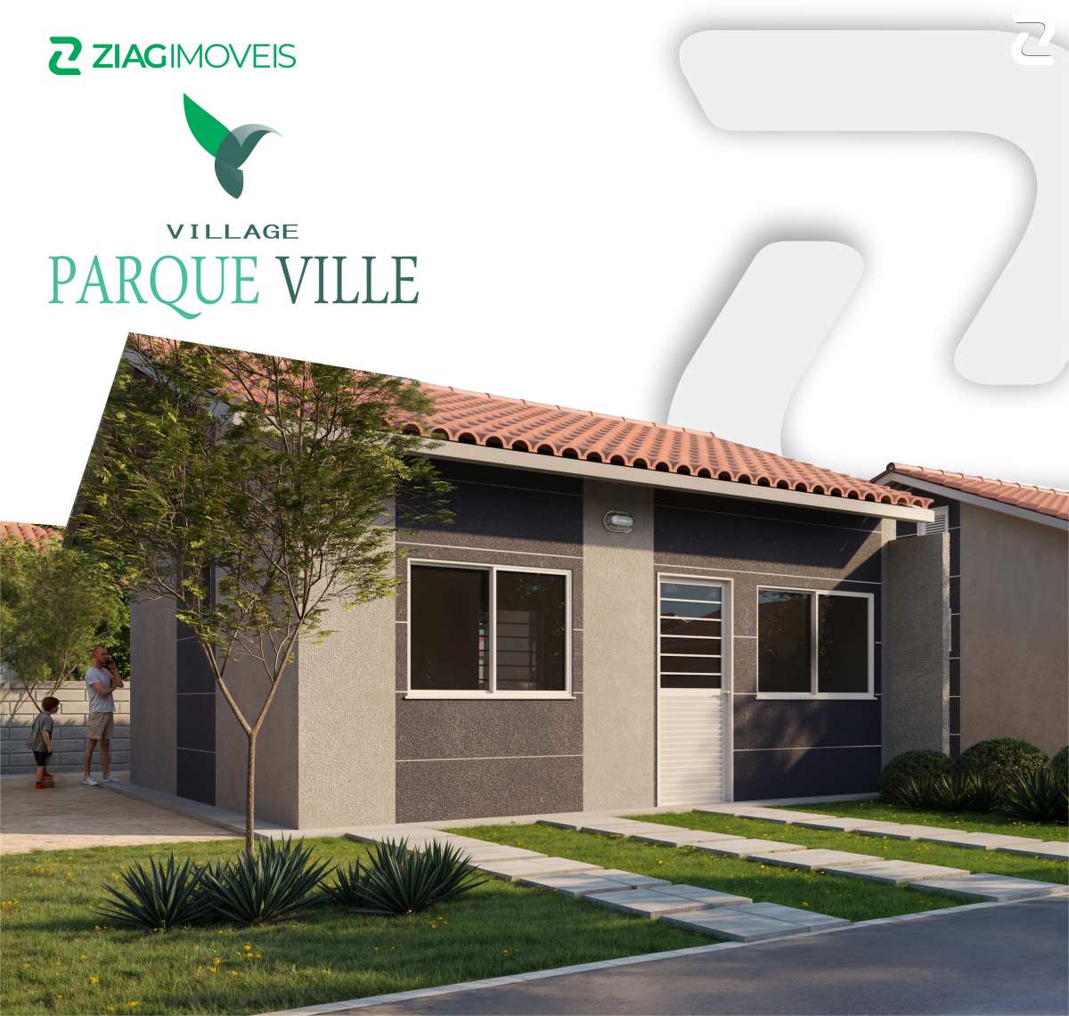 Condomínio Village Parque Ville, casas com 2 quartos, Minha casa Minha vida, região do Turiúba, São José de Ribamar/MA - Ziag Imóveis