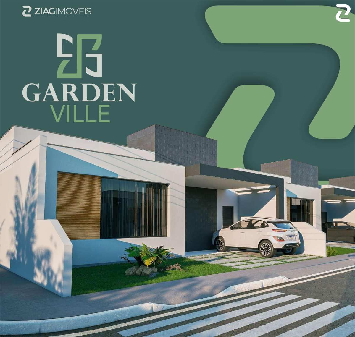 Garden Ville, condomínio fechado de casas com 3 quartos, Travessa boa vista, Av. Norte, Araçagi, São Luís/MA - Ziag Imóveis