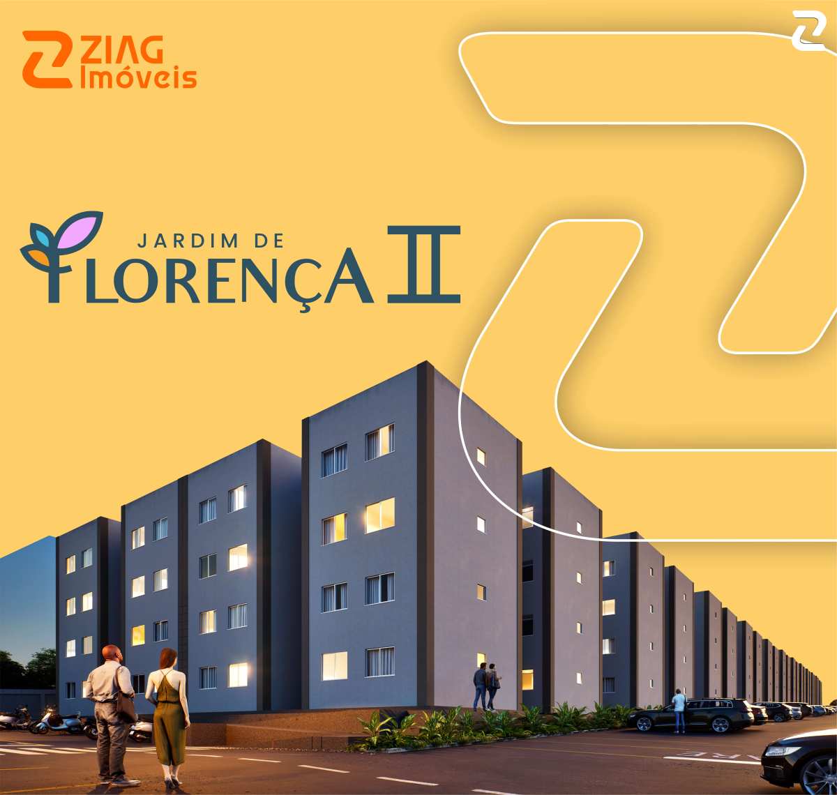 Jardim de Florença II, apartamentos com 2 quartos, 44,42m², Estrada da Maioba (MA-202), Vila Maioba do Janipapeiro, Paço do Lumiar/MA - Ziag Imóveis