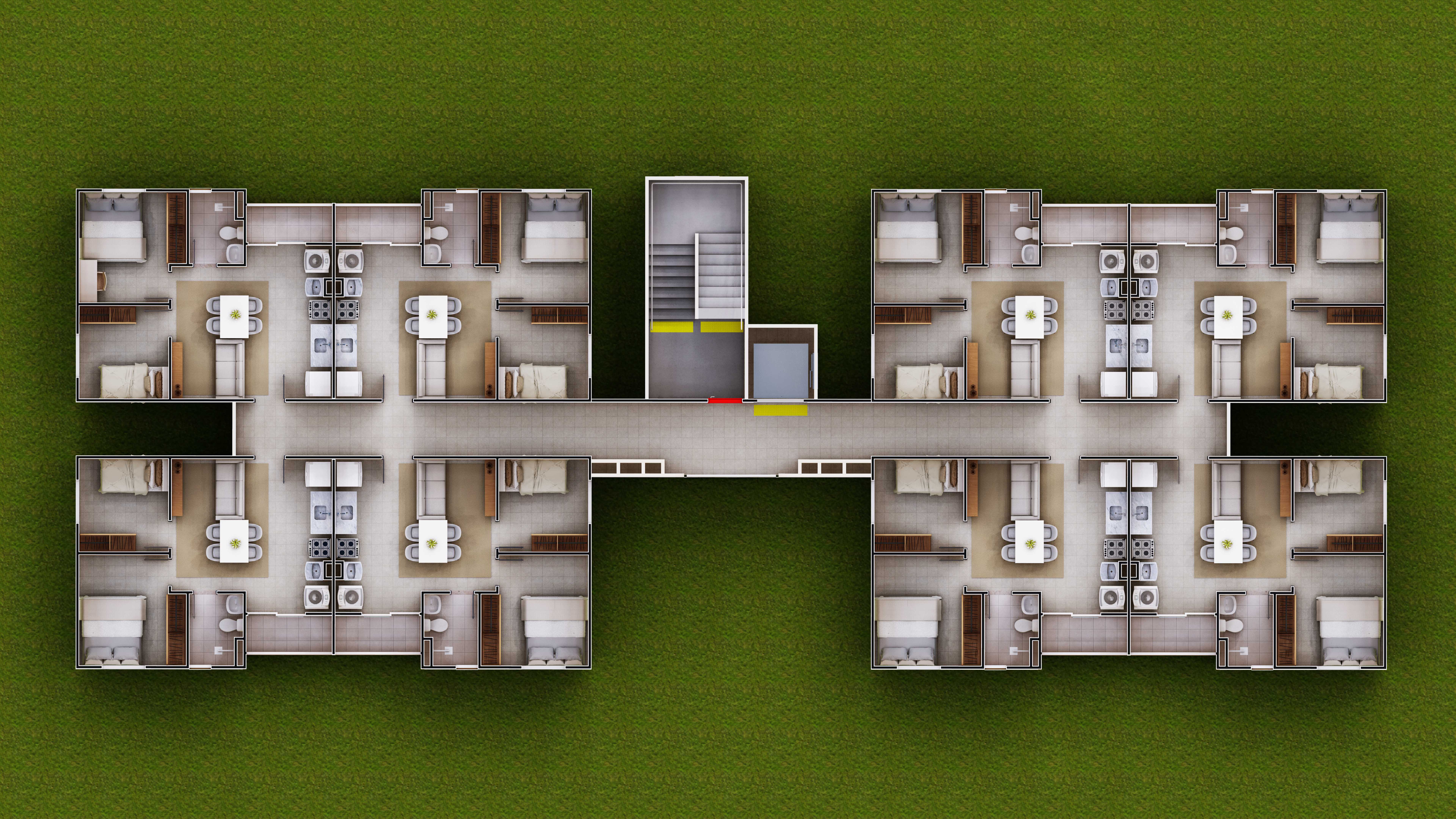 Planta - New Life Residence, apartamentos com Garden, 2 quartos,  42,52 a 90m², Rua Projetada, Santa Rosa, Turu, São Luís/MA - Ziag Imóveis