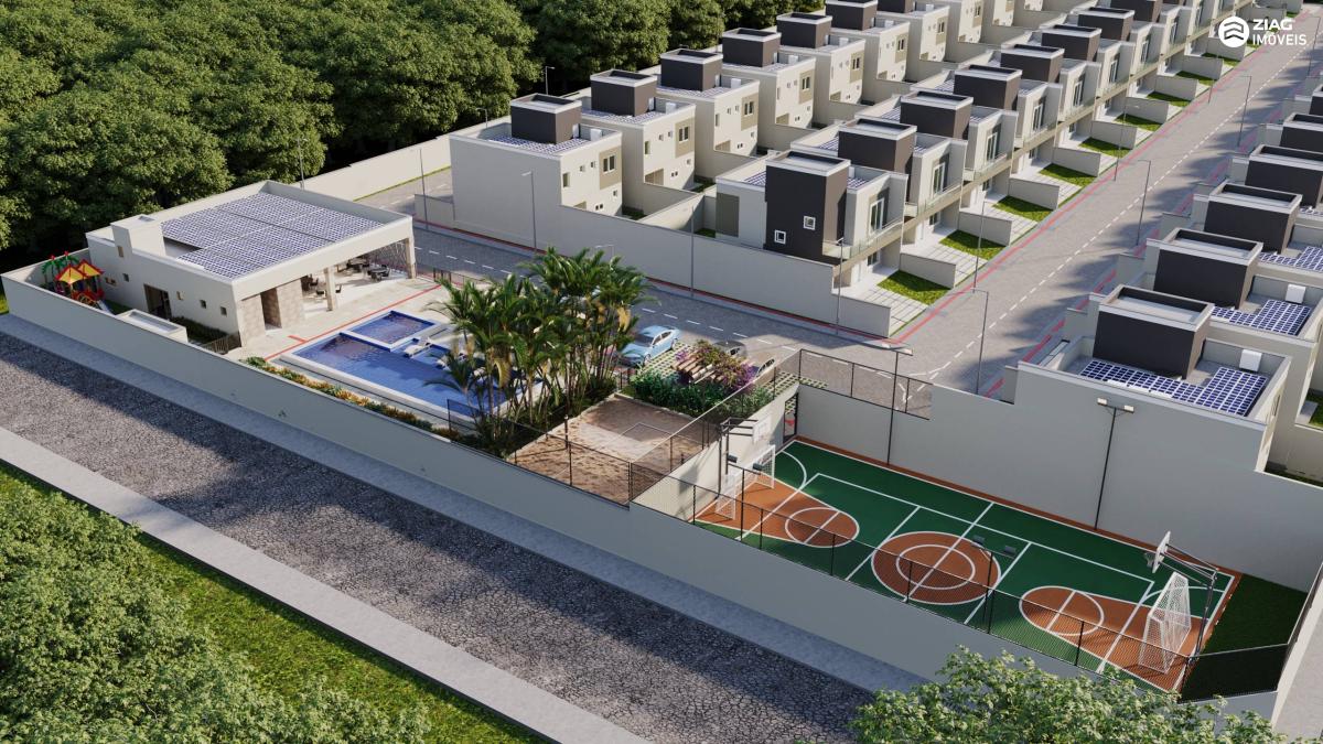 Residencial Arizona, Condomínio fechado de casas Duplex com 3 suítes, Rua Barão do Rio Branco, Alto do Calhau, São Luís/MA - Ziag Imóveis