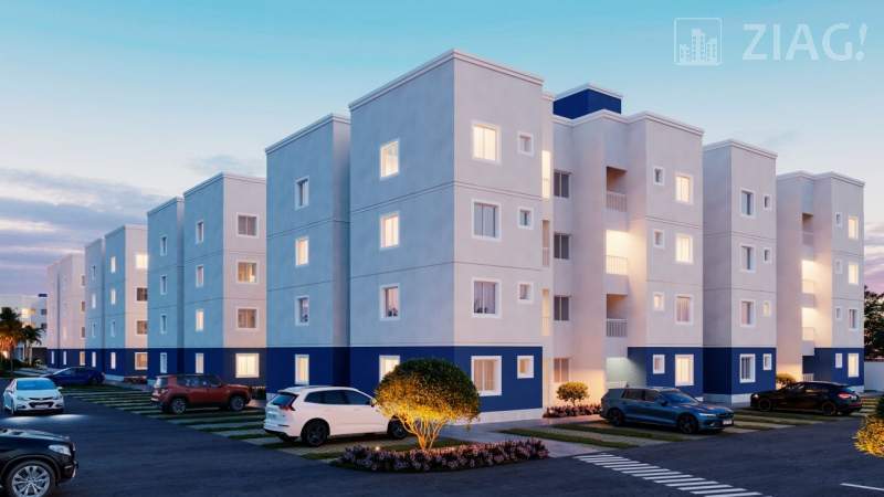 Condomínio Residencial Santorini, Apartamentos com 2 quartos, Estrada do sítio grande, na Região do Maiobão - Ziag Imóveis