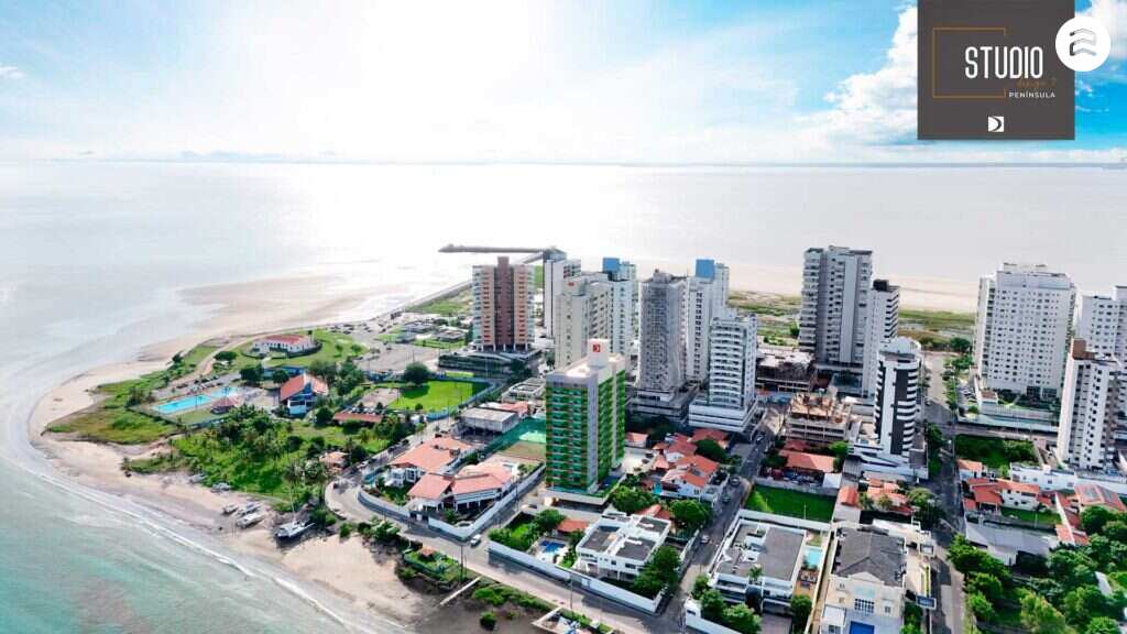 Studio Design 7 Península, flat com 1 quarto e apartamentos com 3 quartos e piscina privativa, Rua Açucenas, Ponta dAreia, São Luís/MA - Ziag Imóveis