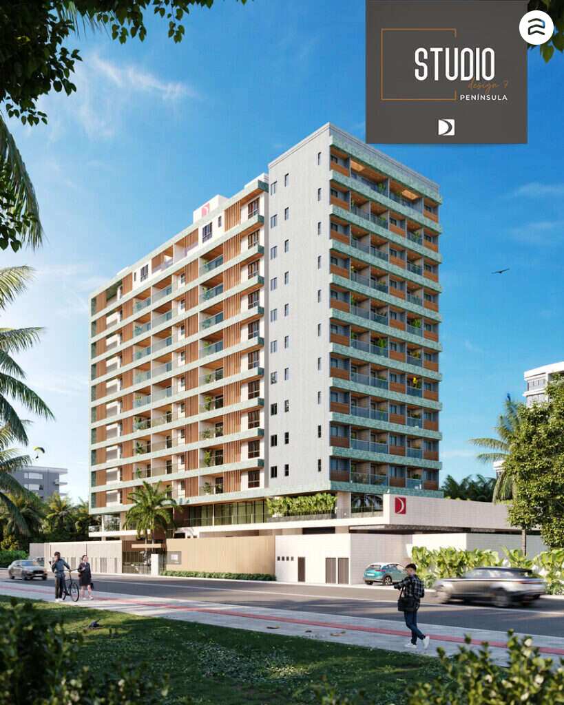 Studio Design 7 Península, flat com 1 quarto e apartamentos com 3 quartos e piscina privativa, Rua Açucenas, Ponta dAreia, São Luís/MA - Ziag Imóveis