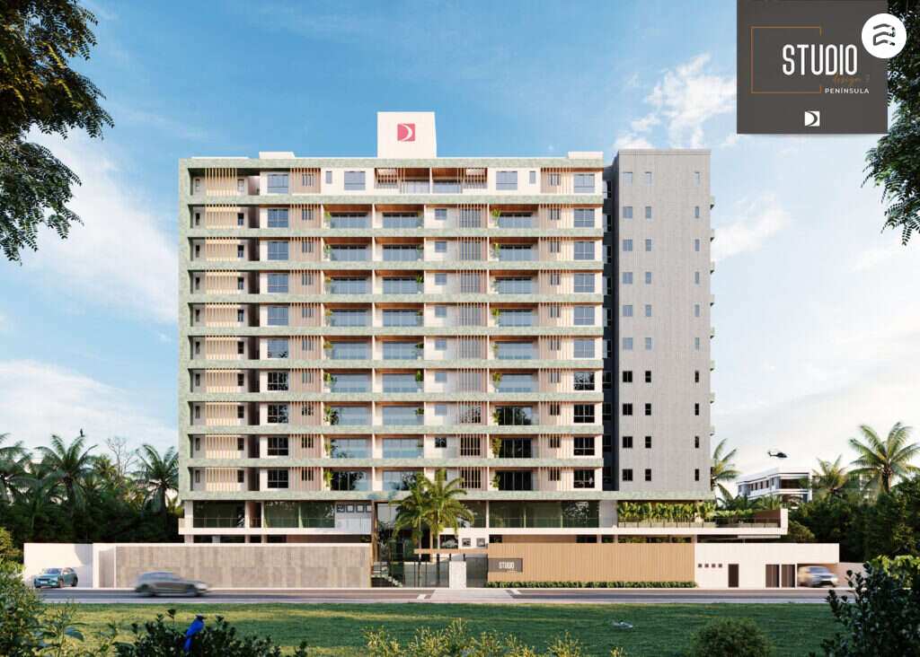 Studio Design 7 Península, flat com 1 quarto e apartamentos com 3 quartos e piscina privativa, Rua Açucenas, Ponta dAreia, São Luís/MA - Ziag Imóveis