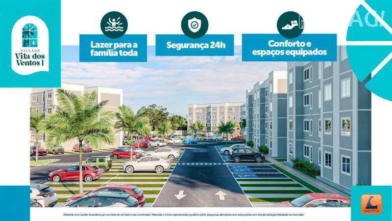 Village Villa dos Ventos 2, com 2 quartos, 41 m²- Via de Acesso ao Village dos Pássaros, 558 - Vila Piçarreira - São José de Ribamar/MA - Ziag Imóveis