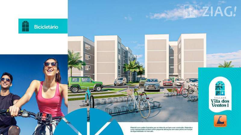 Village Villa dos Ventos 2, com 2 quartos, 41 m²- Via de Acesso ao Village dos Pássaros, 558 - Vila Piçarreira - São José de Ribamar/MA - Ziag Imóveis